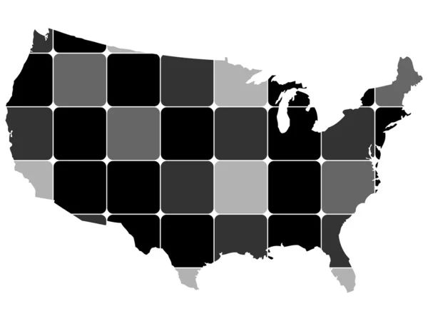 American map — Stock Vector
