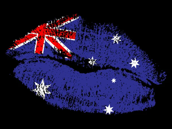 Avustralya öpücük — Stok Vektör