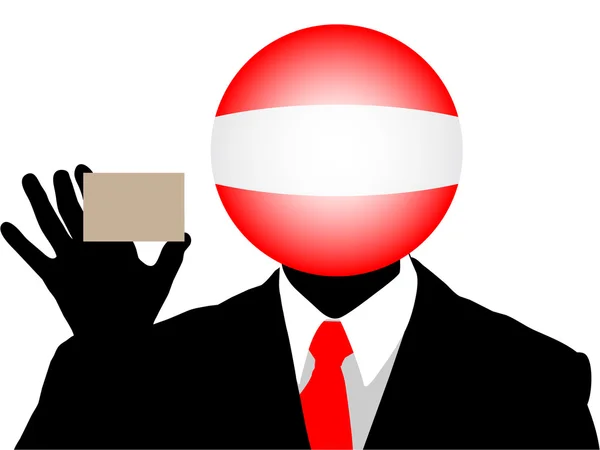 Homme d'affaires autrichien — Image vectorielle