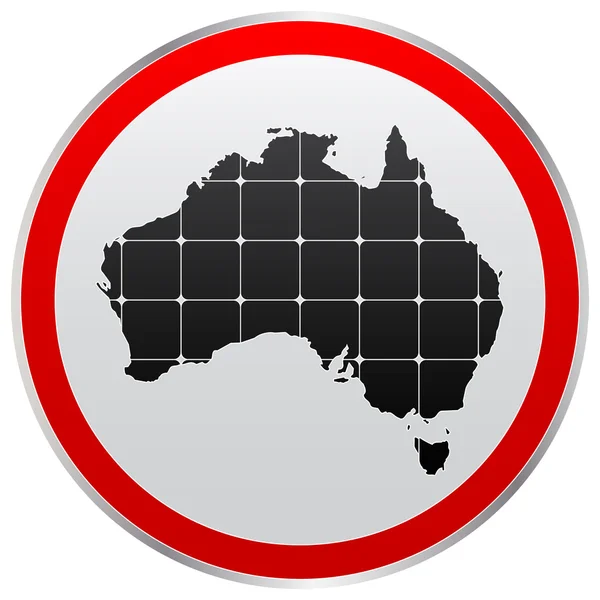 Australie Carte — Image vectorielle