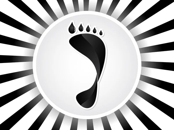 Footprint design — Stock Vector
