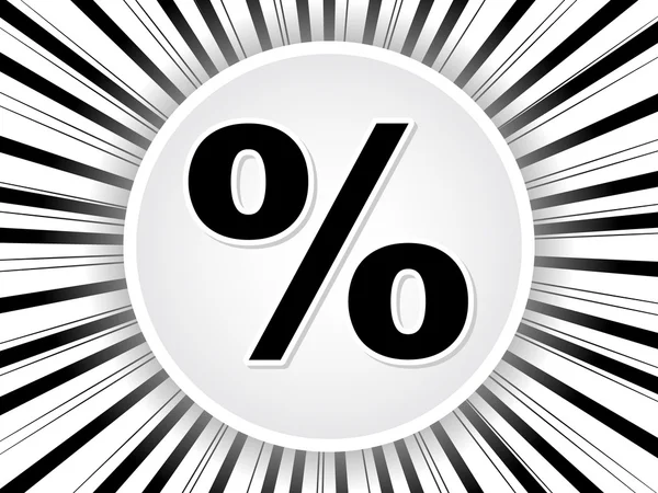 Percent background — Stock Vector