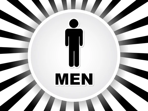 男子厕所标签 — 图库矢量图片