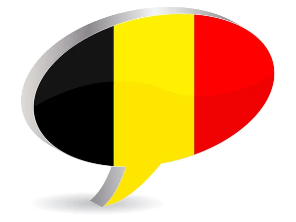 Banderą Belgii — Wektor stockowy