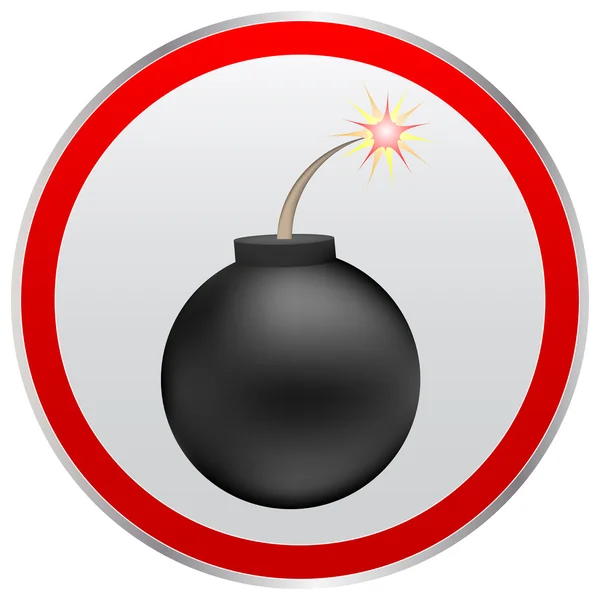 黑色炸弹 — 图库矢量图片