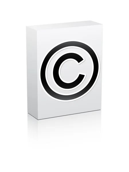 Кнопка авторского права — стоковый вектор