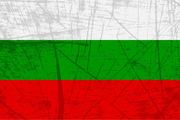 Bandiera della Bulgaria — Vettoriale Stock