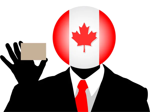 Empresário canadense — Vetor de Stock