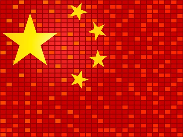 中国の旗 — ストックベクタ