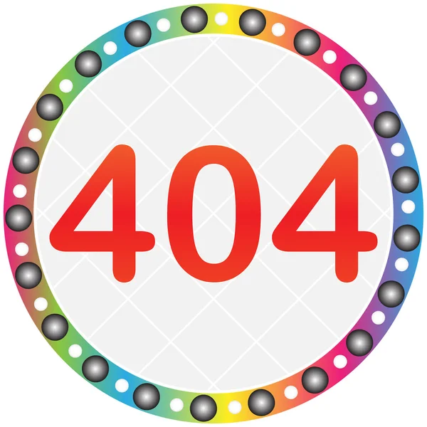 404 pulsante di errore — Vettoriale Stock