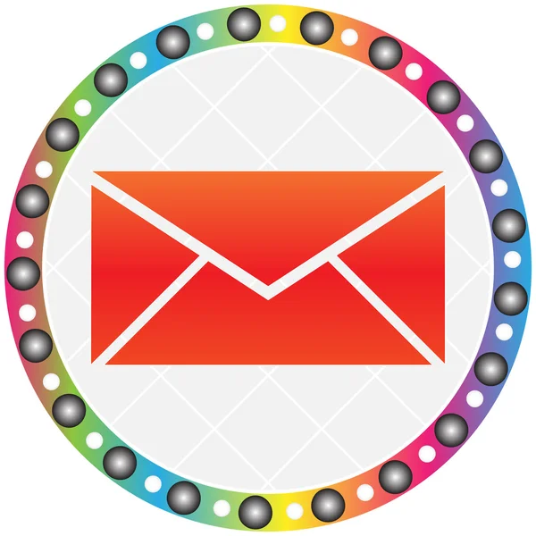 Botón de correo — Vector de stock