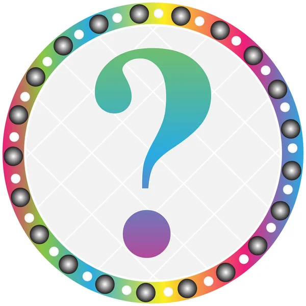 Question button — Stock Vector