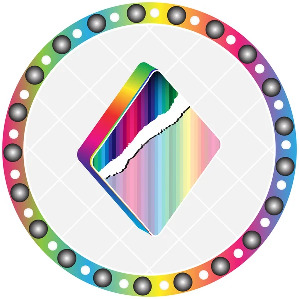 Poker element - rhombus — Stockvector