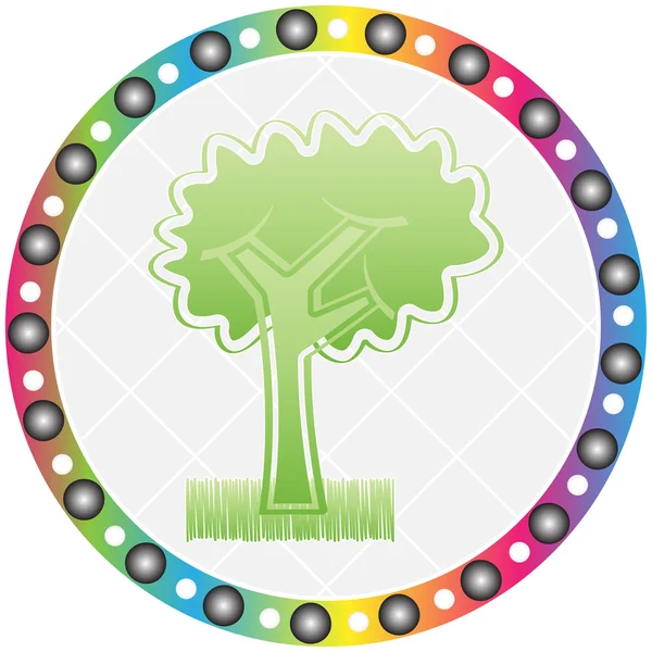 Ekologiska träd — Stock vektor