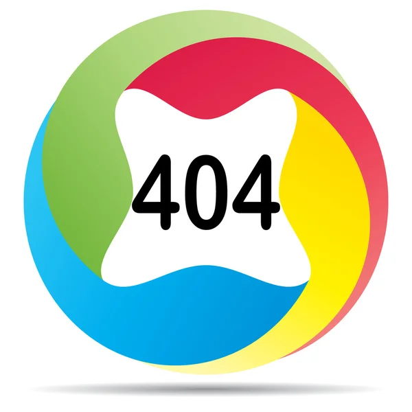404 pulsante di errore — Vettoriale Stock