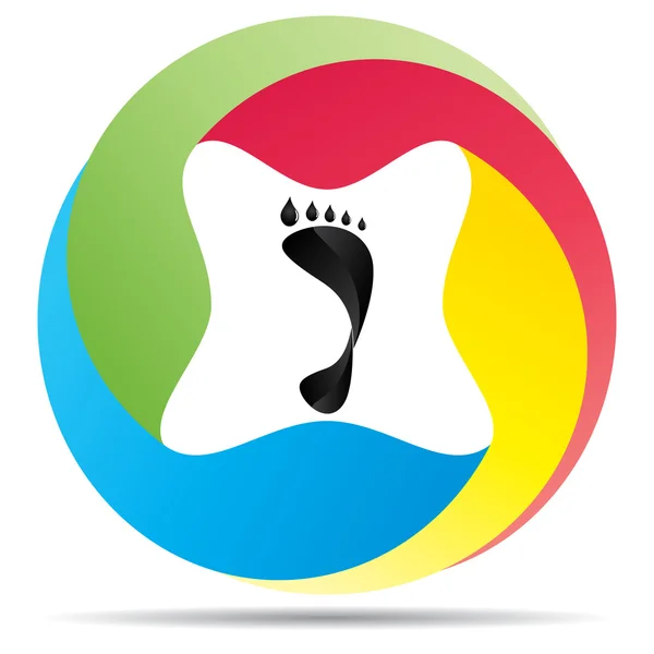 Human footprint — Stock Vector