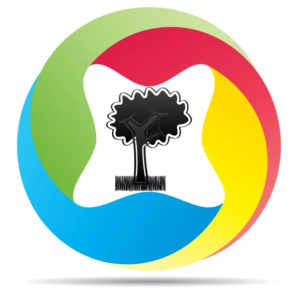 Ekologické strom — Stockový vektor