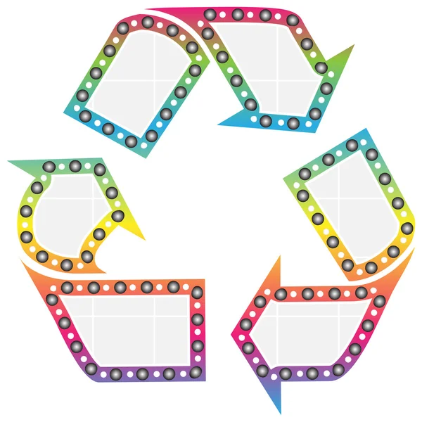 Recycling-Knopf — Stockvektor