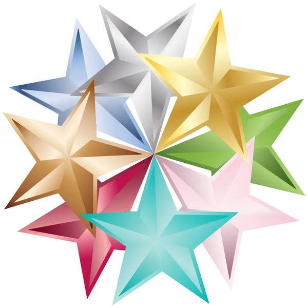 Étoiles design — Image vectorielle