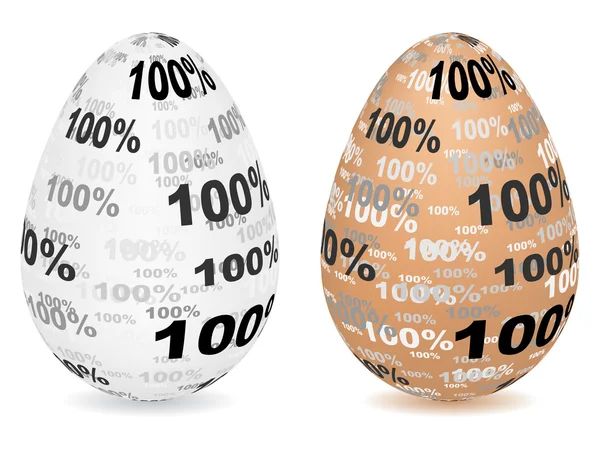 Természetes tojás — Stock Vector