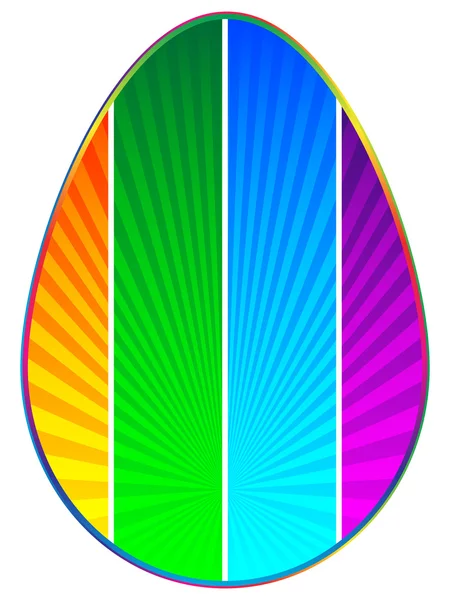 Huevo de Pascua colorido — Vector de stock