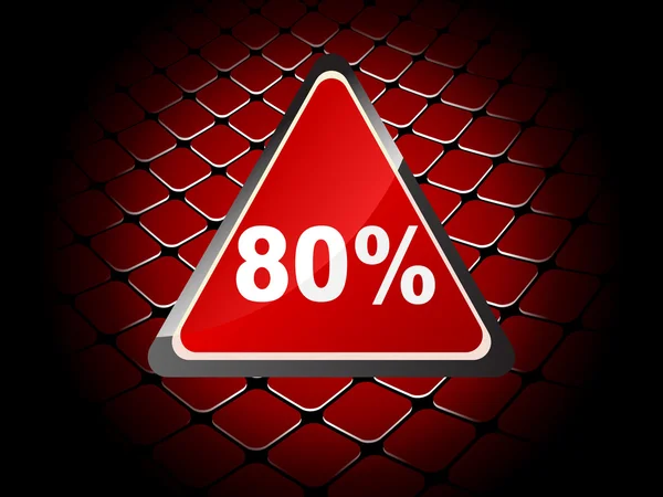 Eighty percent discount background — Stock Vector