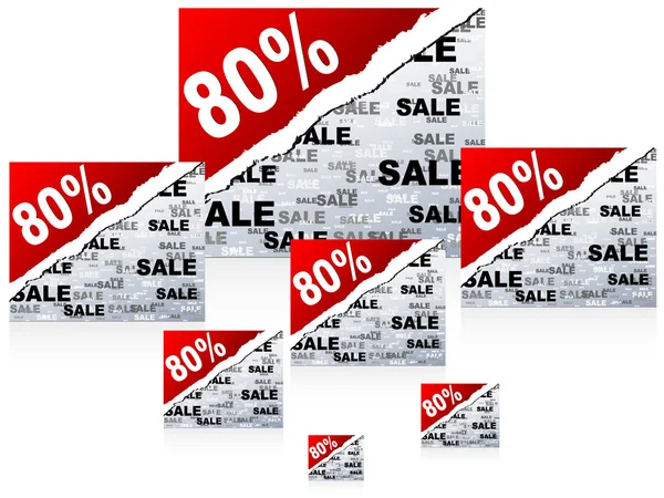 Eighty percent discount — Stock Vector
