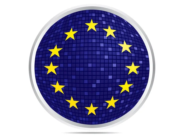 欧盟标志按钮 — 图库矢量图片