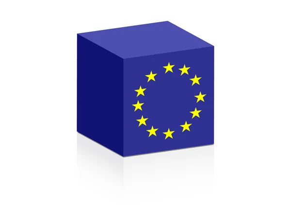 Knop markeren de EU — Stockvector