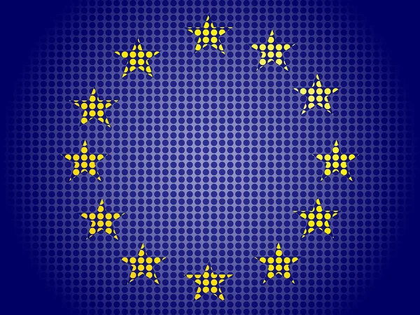 Europäische Flagge — Stockvektor