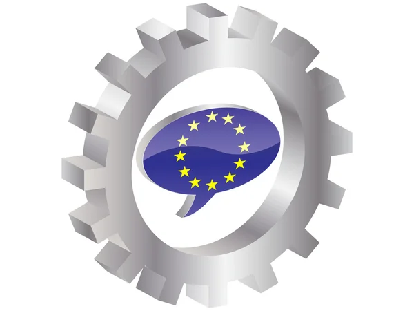 Flagge von Europa — Stockvektor
