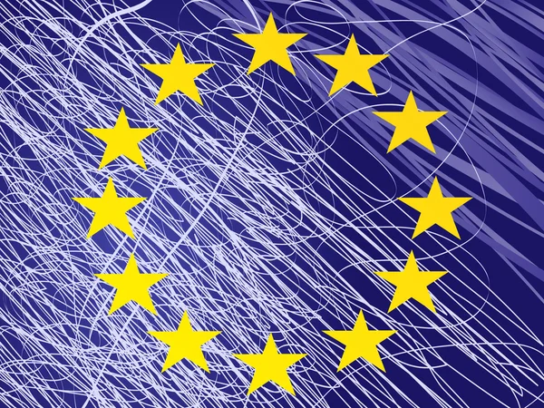 Bandeira europeia — Vetor de Stock