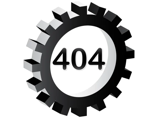 404-es hiba-jel — Stock Vector