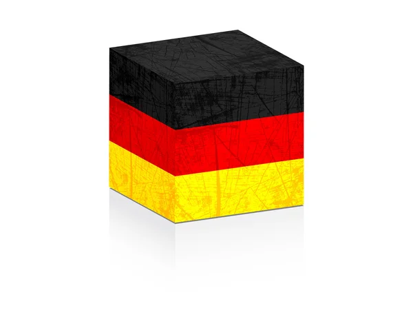 German flag on box — Stock Vector