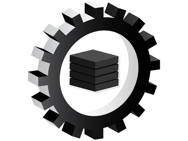 Icono de bloque — Vector de stock