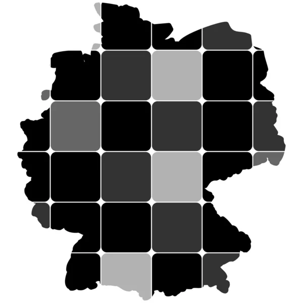 ドイツ地図 — ストックベクタ