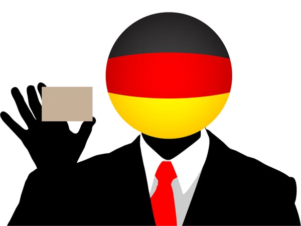 Hombre de negocios alemán — Vector de stock