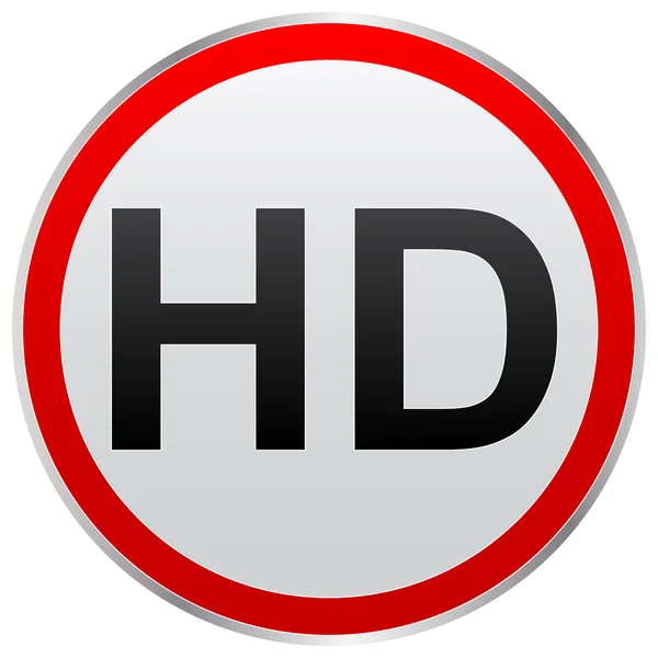 HD-knappen — Stock vektor
