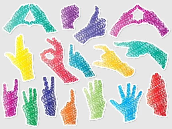 Σχήμα χέρια — Διανυσματικό Αρχείο