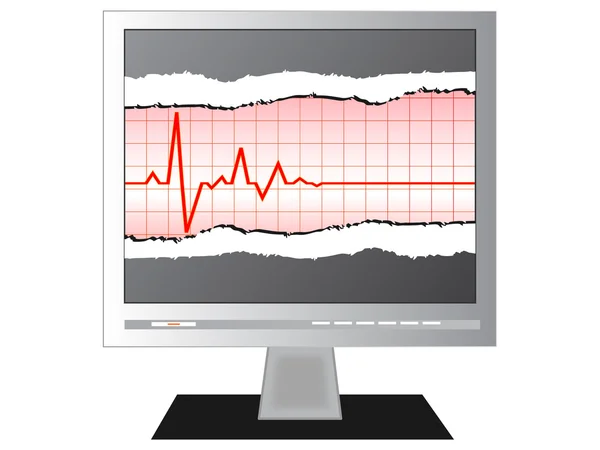 Heart pulse — Stock Vector
