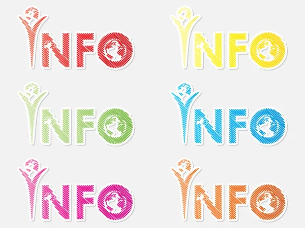 Information buttons — Stock Vector