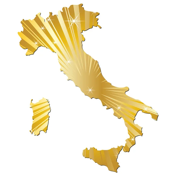 Mapa da Itália — Vetor de Stock