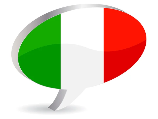 Vlag van Italië — Stockvector