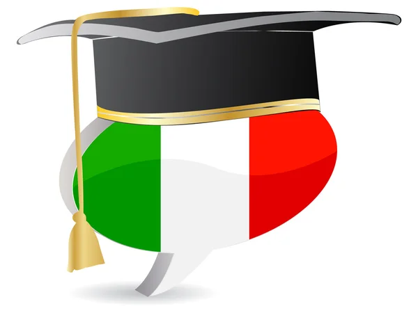 Italiaanse afstuderen — Stockvector