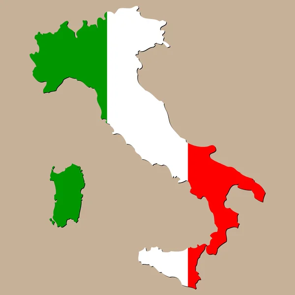 İtalya Haritası — Stok Vektör