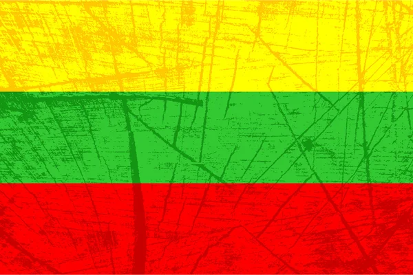 리투아니아의 국기 — 스톡 벡터