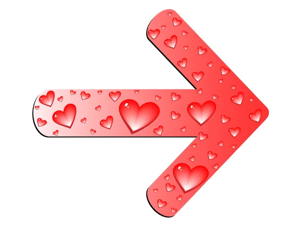 Flecha del amor — Vector de stock