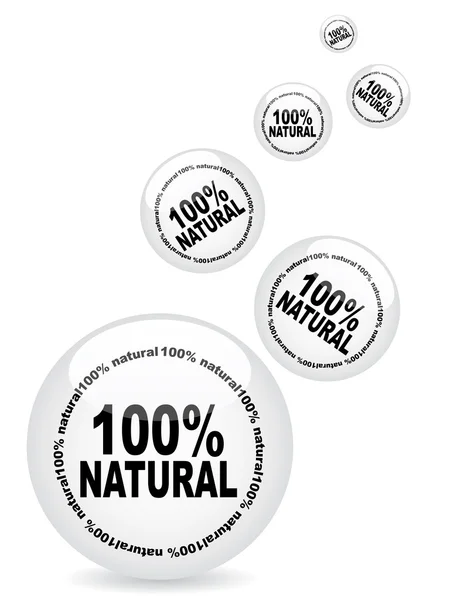 Natural web buttons — Stock Vector