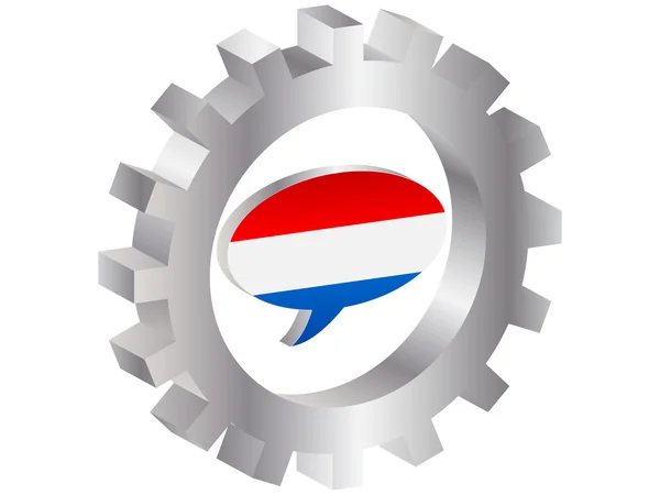Hollandia zászlaja — Stock Vector