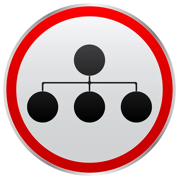 ネットワークの web ボタン — ストックベクタ
